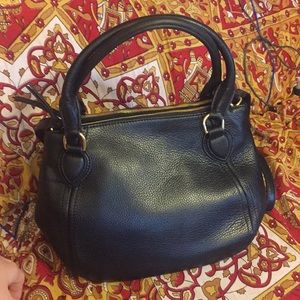 Like new J. crew black leather purse